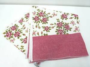  brand festival miscellaneous goods festival Feiler FEILER bath towel approximately 133.× approximately 33. rose pattern rose pink white ground floral print she Neal woven use item home storage goods 