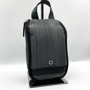 1 иен ~[ новый товар не использовался ]BVLGARI BVLGARY ручная сумочка клатч ручная сумочка кожа парусина en Boss Logo Circle мужской 