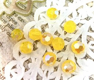  yellow opal sima-*#5000*6mm10 bead * round type * waste number color * exhibition end * low price 