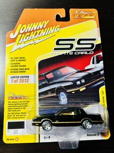 ジョニーライトニング 1987 シェビー モンテカルロSS Chevy Monte Carlo 1/64 限定3512 ブラック シボレー