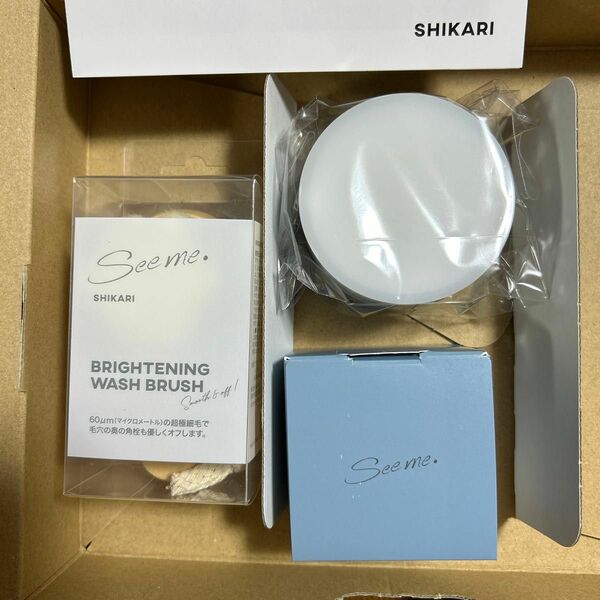 新品未開封　シカリ　shikari 洗顔　３点セット(ブラシ､リフィル､ケース)