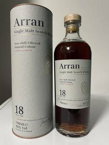 【未開栓】Arran アラン 18年 シングルモルト ウイスキー 700ml 46% 箱付 