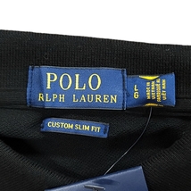 WC723E7 POLO RALPH LAUREN ポロ ラルフローレン ビッグポニー エンブレム 鹿の子 半袖 ポロシャツ Lサイズ ブラック メンズ /26_画像6