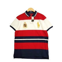 WC722E7 POLO RALPH LAUREN ポロ ラルフローレン ビッグポニー エンブレム 鹿の子 半袖 ポロシャツ Lサイズ マルチカラー メンズ /26_画像1