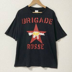  00s THE CLASH BRIGADE ROSSE 赤い旅団 Tシャツ ブラック 黒 ザクラッシュ JOE STRUMMER バンT Tee PUNK VINTAGE ビンテージ 4010442
