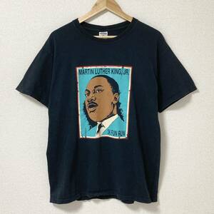 90s 00s Martin Luther King Jr. キング牧師 Tシャツ ブラック 黒 Lサイズ VINTAGE ビンテージ Tee 4030026