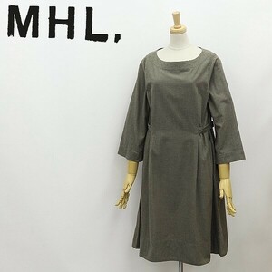 ◆MHL. マーガレットハウエル 七分袖 コットン ワンピース 1