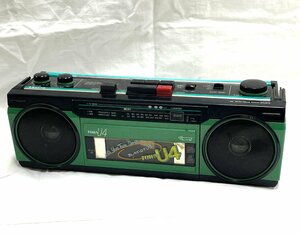 SANYO| Sanyo radio-cassette MR-U4TⅡ antique electrification has confirmed junk 