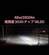 送料無料 48w /2800lm バージョンⅡ USB出力 2.4A 急速充電 LED作業灯 LED投光器 マキタ バッテリー 対応 災害 緊急 防災 アウトドア_画像4