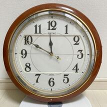 SEIKO 掛け時計 電波時計 動作品　乾電池4本付き_画像6