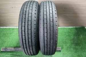 中古タイヤ BRIDGESTON V-STEEL RIB R202 175/75R15 103/101N LT ２本 バリ溝 小型トラック等 A406