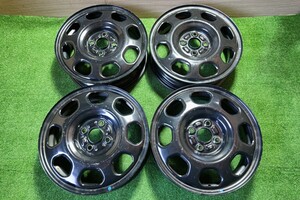 中古ホイール SUZUKI ハスラー 15×4.5j 4H100 +47 鉄ホイール A433