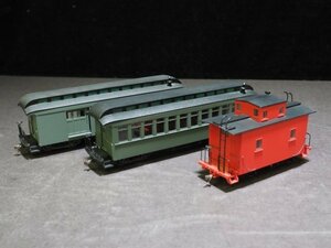 L143[ out box less * present condition goods ]BACHMANN Spectrum HO gauge 3 point set . car passenger car back man 