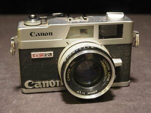 L185【ジャンク品】Canon Canonet QL17 G-Ⅲ QL フィルムカメラ マニュアルフォーカス 40mm 1:1.7