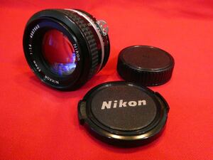 美品 防湿庫保管品 Nikon NIKKOR 50mm f1.4 1:1.4 ニコン レンズ マニュアルフォーカス MF