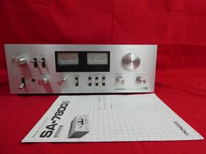 再出品 PIONEER パイオニア SA-7800II プリメインアンプ ステレオ オーディオ 音響機器 説明書付き