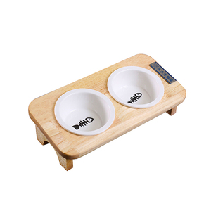 2 ream natural tree natural wood cat inclination attaching bait plate bird table hood bowl ceramic bowl diagonal table for bowls many head . pcs . tableware. set 