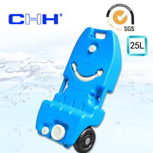 [CHH-563] high capacity 25L wheel attaching water tank water supply . water tank with tire camper camping trailer blue 