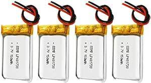 4 X EEMB 3.7v 150mAh rechargeable lithium ion battery lithium polymer battery rechargeable battery square shape LP401730 3.7