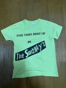 ③ SWANKYS Tシャツ XSサイズ 黄緑 2005年再結成時購入 THE VERY BEST OF スワンキーズ GAI 検)セディショナリーズ PEEL&LIFT PUNK