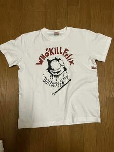 ⑤ SWANKYS Tシャツ ワキタ商店 手刷り Sサイズ WHO? KILL FELIX 白 スワンキーズ GAI 検)セディショナリーズ PEEL&LIFT PUNK