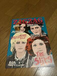 ビンテージ 洋書 海外雑誌Zigzag #75 August 1977 the Slits スリッツ　BOYS BLONDIE PUNK