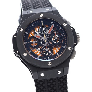 【国際保証書有】 HUBLOT (ウブロ) ビッグバン アエロバン オールブラック オレンジ 世界限定500本 310.CI.1190.RX.ABO10