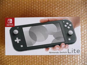 1円～ 未使用 Nintendo Switch Lite グレー HDH-S-BBZAA（JPN） 任天堂 ニンテンドー スイッチ ライト ♪ 購入店印付 2024年