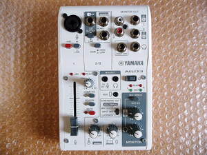  free shipping beautiful goods Yamaha YAMAHA Live -stroke Lee ming mixer AG03 MK2 white 3 channel! operation excellent 