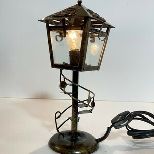 【未使用 / 即決】 アンティーク調ランプ ANTIQUE STREET LAMP 昭和レトロ 1991年製 11230-5