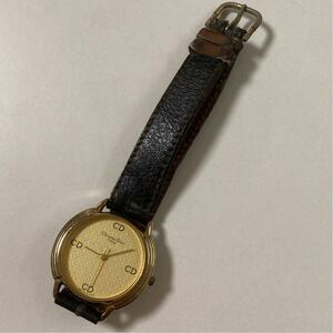 [ включая доставку * анонимность рассылка ] Christian Dior Christian Dior наручные часы кварц батарейка заменена 