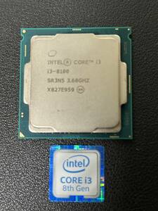Intel CPU 第8世代 Core i3 8100 3.60GHz LGA1151　■動作確認品 ■送料無料