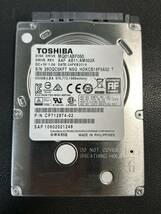 #7 『正常』判定 TOSHIBA 500GB 2.5inch HDD SATA Note-PC用　 ■動作確認済 ■送料無料_画像1