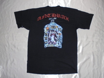 送料185円・R9■ アンスラックス anthrax　Tシャツ　Mサイズ　1981ニューヨーク_画像3