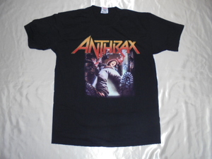 送料185円・R9■ アンスラックス anthrax　Tシャツ　Mサイズ　1981ニューヨーク