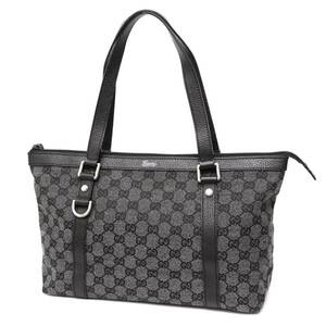 グッチ 272399 アビー aby ハンドバッグ トートバッグ ジッパー ファスナー レザー 本革 キャンバス 黒 ブラック black GUCCI