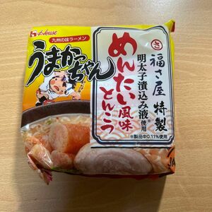 うまかっちゃん　めんたい風味とんこつ　１袋　お試し　とんこつラーメン ハウス食品