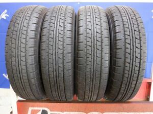 ☆車検対応♪ハイエース♪キャラバン♪195/80R15 107/105　ダンロップ　エナセーブ　VAN01　4本　8～9分山　2019年製☆バリ山♪深溝♪♪