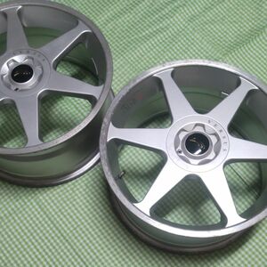 ① 旧車に　 RAYS　レイズアルミホイール　17×7.0JJ +48 PCD100 4穴5穴マルチ　1994年製