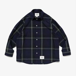 WTAPS 24SS TXT 01 LS COTTON BROADCLOTH M シャツ ダブルタップス