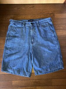 DESCENDANT 23SS DENIM PAINTER SHORTS 3 Denim шорты шорты tisen Dan to