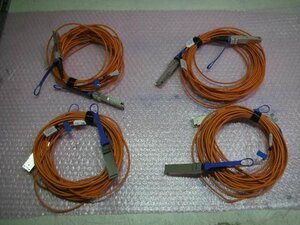 Mellanox 56G 10m Active Fiber Cable 4本 Set！