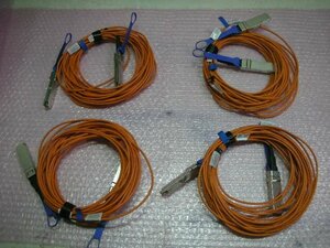 Mellanox 56G 10m QSFP Active Fiber Cable 4ps.@Set!