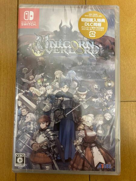 ユニコーンオーバーロード　Switch 未開封　初回購入特典付き