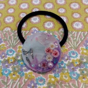 ハンドメイド ヘアゴム レジン