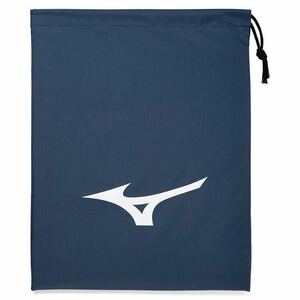  navy shoes back (M) [MIZUNO] Mizuno running accessory bag navy blue spike shoes shoes bag sack sport part . practice 