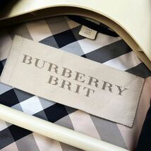 N6【梅雨レインコーデ】参考価格14万●超美品BURBERRY BRIT●上品な大人カジュアル●高級トレンチコート バーバリーコート レディース　44_画像9