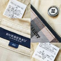 N11参考価格10万●美品BURBERRY LONDON●スイーツかつ爽やかオーラ●高級ショートジャンパー　バーバリーブルゾン　レディース 46 LL/XL_画像10