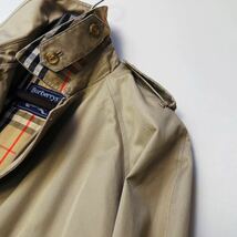 A7【撥水ギャバジンコットン】定価14万●BURBERRY●通勤カジュアル●高級コットントレンチコート バーバリーブルゾンコート メンズ L _画像4