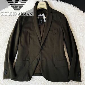 B30 unused *EMPORIO ARMANI*[ stretch material ] high class jacket coat Armani men's 52 LL/XL tag attaching summer summer ko-te
